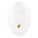 Aries - Zodiac Red Carnelian Golden Charm Necklace