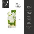 Beau Highball Glasses, Set of 4 by Viski