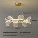 Art Chandelier Italian Minimalistic Bedroom Chandelier Acrylic