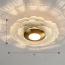 GobekUsa Art Deco Acrylic LED Wall Sconce Light with Clear Flower Design for Living Room