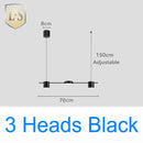 Art Deco Black and Gold LED Pendant Light