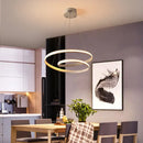 GobekUsa Art Deco Swirl LED Chandelier for Restaurants - Acrylic Suspension Lighting Fixture