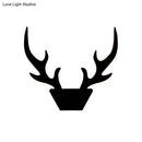 GobekUsa Art Deco LED Antlers Acrylic Wall Sconce Light Fixture in Warm/White Light, White/Black Lamp