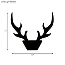 GobekUsa Art Deco LED Antlers Acrylic Wall Sconce Light Fixture in Warm/White Light, White/Black Lamp