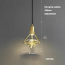 GobekUsa Crystal LED Ceiling Chandelier - Dimmable Art Deco Pendant Light