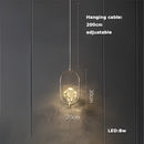 GobekUsa Crystal LED Ceiling Chandelier - Dimmable Art Deco Pendant Light