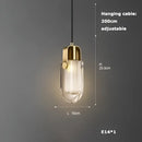 GobekUsa Crystal LED Ceiling Chandelier - Dimmable Art Deco Pendant Light