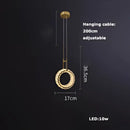 GobekUsa Crystal LED Ceiling Chandelier - Dimmable Art Deco Pendant Light