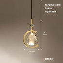 GobekUsa Crystal LED Ceiling Chandelier - Dimmable Art Deco Pendant Light