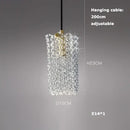 GobekUsa Crystal LED Ceiling Chandelier - Dimmable Art Deco Pendant Light