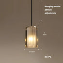 GobekUsa Crystal LED Ceiling Chandelier - Dimmable Art Deco Pendant Light