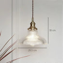 GobekUsa Brass Glass Retro Chandelier Art Deco LED Dining Room Light