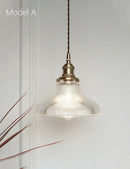 GobekUsa Brass Glass Retro Chandelier Art Deco LED Dining Room Light