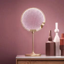 GobekUsa Clear Pink Glass Horo Pendant Light LED for Loft Bar Art Deco Kitchen