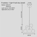 GobekUsa Art Deco Glass Bubble Chandelier: Customized for Living Room, Dining Room, Bar