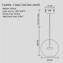 GobekUsa Art Deco Glass Bubble Chandelier: Customized for Living Room, Dining Room, Bar