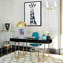 GobekUsa Crystal Bubble LED Desk Lamp - Art Deco Style, Clear Colorized, Marble Base