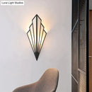 GobekUsa Diamond Shape Modern Wall Light Wall Sconce for Bedroom Dining Room