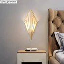 GobekUsa Diamond Shape Modern Wall Light Wall Sconce for Bedroom Dining Room