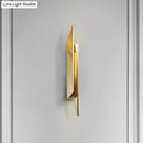 GobekUsa Gold Art Deco LED Wall Lamp: Quadrilateral Metallic Sconce for Bedroom