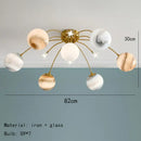 GobekUsa Art Deco Planet Ball Pendant Lamp Gold Metal G9 Bulb - Elegant Hanging Light Fixtures