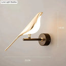 GobekUsa Nordic Art Deco LED Swan Wall Lamp  for Bedroom Bedside wall Living Room Hallway Indoor Lighting