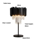 GobekUsa Crystal Marble LED Floor Lamp - Art Deco Golden Black Stainless Steel