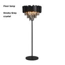 GobekUsa Crystal Marble LED Floor Lamp - Art Deco Golden Black Stainless Steel