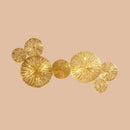GobekUsa Lotus Leaf Etched Brass Wall Sconce - Metal Art Deco Stairs Lamp