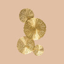 GobekUsa Lotus Leaf Etched Brass Wall Sconce - Metal Art Deco Stairs Lamp