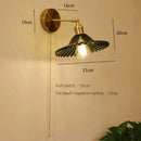 GobekUsa Art Deco LED Wall Lamp with Pull Switch, Nordic Design, Glass Interior Wall Light