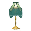 GobekUsa Art Deco Malachite Green Silk Lampshade with Tassels
