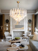 GobekUsa Art Deco Marble Home Chandelier Lighting Dimmable LED 2025