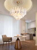 GobekUsa Art Deco Marble Home Chandelier Lighting Dimmable LED 2025