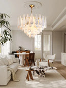GobekUsa Art Deco Marble Home Chandelier Lighting Dimmable LED 2025