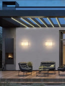 GobekUsa Art Deco Marble Cube LED Wall Sconce Indoor Outdoor IP54 Waterproof