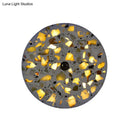 GobekUsa Art Deco Terrazzo LED Wall Light: Black, Red, Blue Flush Mount Sconce for Living Room