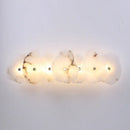 GobekUsa Elegant Marble LED Wall Sconce, Copper Finish, Art Deco Style