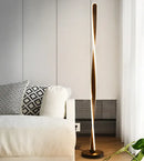 GobekUsa Art Deco Spiral Shade Floor Lamp - Modern Minimalist Stand Light