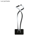 GobekUsa Art Deco Twisting LED Wall Sconce: Metal Edition for Bedroom Lighting