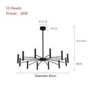 GobekUsa Art Pendant Chandelier - Nordic LED Indoor Lighting Fixture