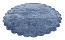 Art Silk 6x6 Round Modern Solid Violet Rug, entryway, bedside, living room rug | VIS1 by The Rug Decor