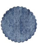 Art Silk 6x6 Round Modern Solid Violet Rug, entryway, bedside, living room rug | VIS1 by The Rug Decor