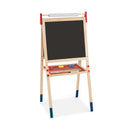 All-in-One Wooden Height Adjustable Kid's Art Easel with Magnetic Stickers and Paper by LJGDeals