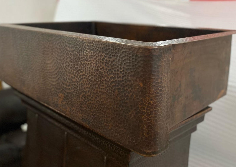 Dark Copper Farmhouse Apron Sink -Xylo