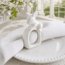 Porcelain Climbing Bunny Napkin Rings - Set of 4 by Arthur Court Designs