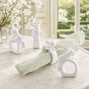 Porcelain Climbing Bunny Napkin Rings - Set of 4 by Arthur Court Designs