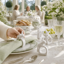 Porcelain Climbing Bunny Napkin Rings - Set of 4 by Arthur Court Designs