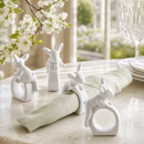 Porcelain Climbing Bunny Napkin Rings - Set of 4 by Arthur Court Designs