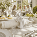 Porcelain Climbing Bunny Napkin Rings - Set of 4